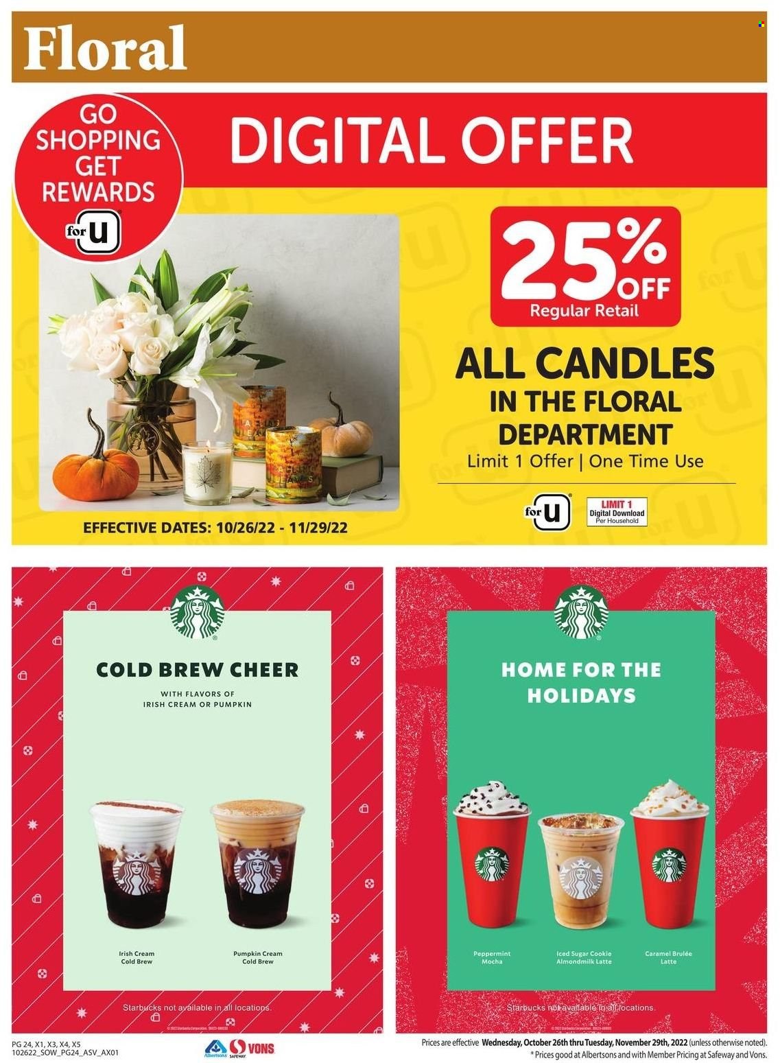 Safeway ad - 10/26/2022 - 11/29/2022. Page 24