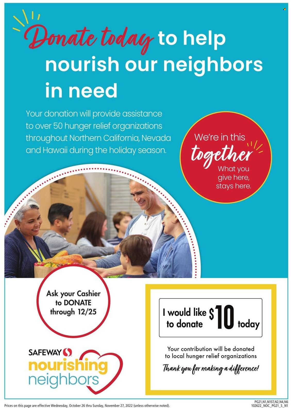 Safeway ad - 10/26/2022 - 11/27/2022. Page 22