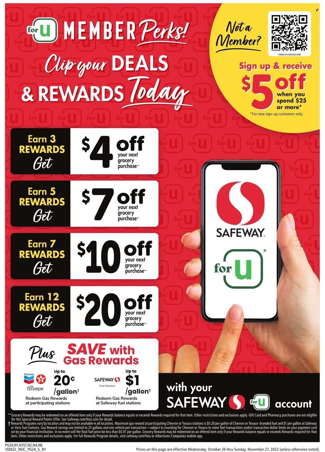 Safeway ad - 10/26/2022 - 11/27/2022. Page 24