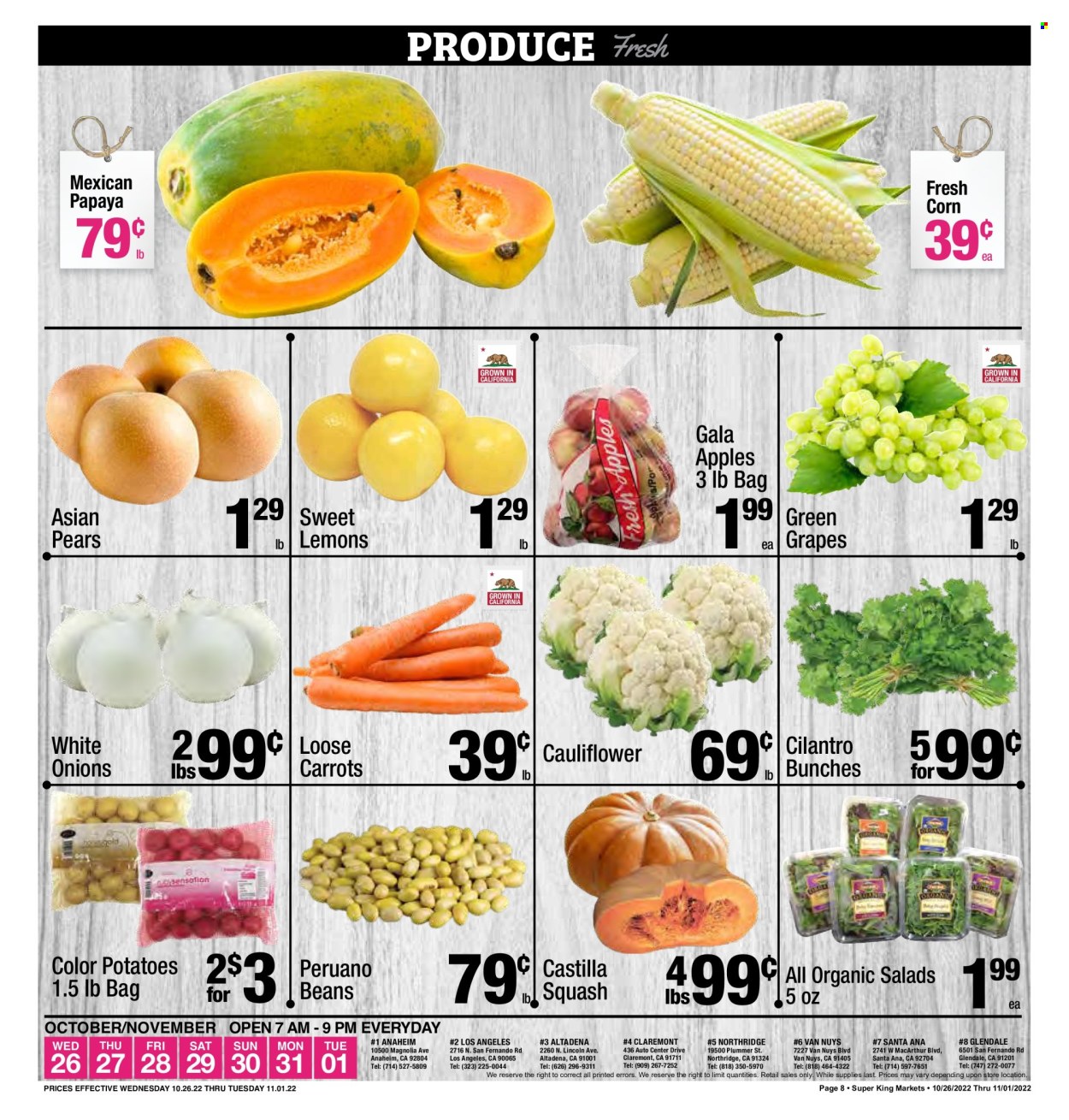 Super King Markets ad - 10/26/2022 - 11/01/2022. Page 8