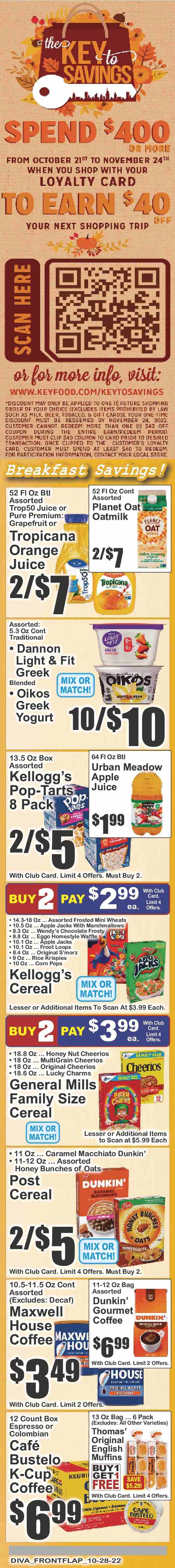 Key Food ad - 10/28/2022 - 11/03/2022. Page 7
