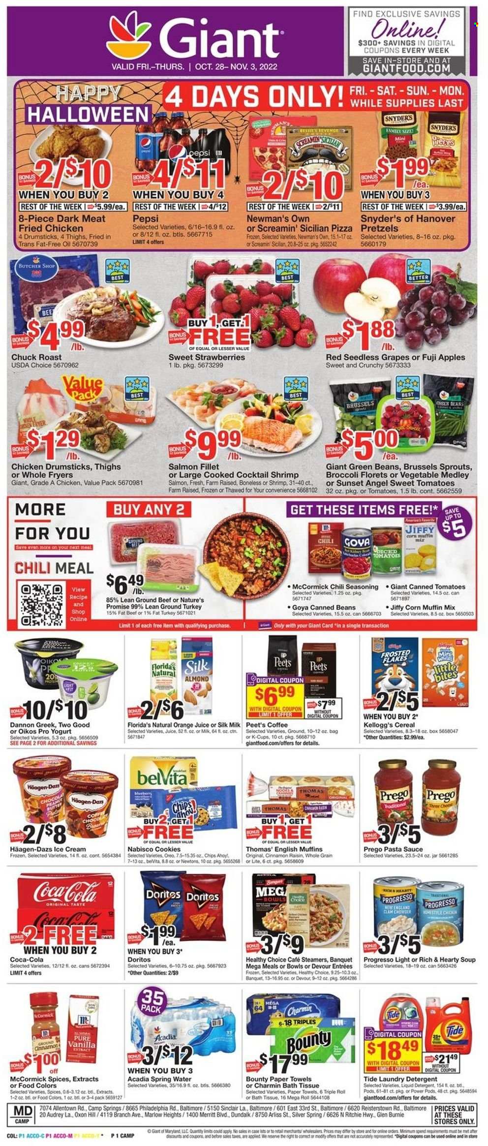 Giant Food ad - 10/28/2022 - 11/03/2022. Page 1
