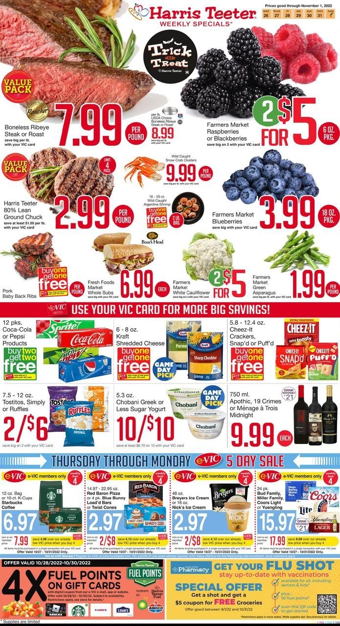 Harris Teeter ad - 10/26/2022 - 11/01/2022. Page 1