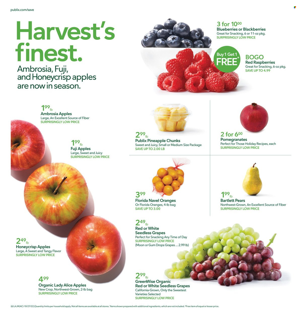 Publix ad - 10/27/2022 - 11/02/2022. Page 6