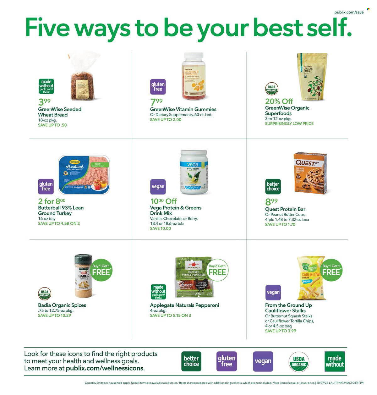 Publix ad - 10/27/2022 - 11/02/2022. Page 19