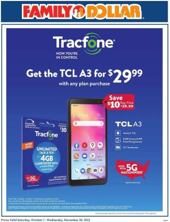 Family Dollar Flyer - 10/01/2022 - 11/30/2022.