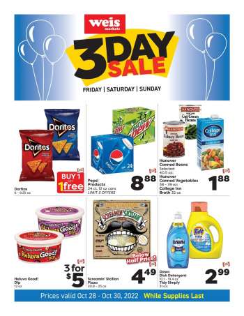 Weis Flyer - 10/28/2022 - 10/30/2022.