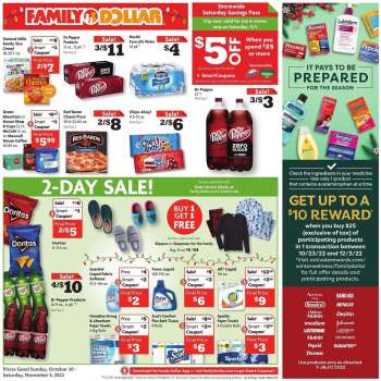 Family Dollar Flyer - 10/30/2022 - 11/05/2022.