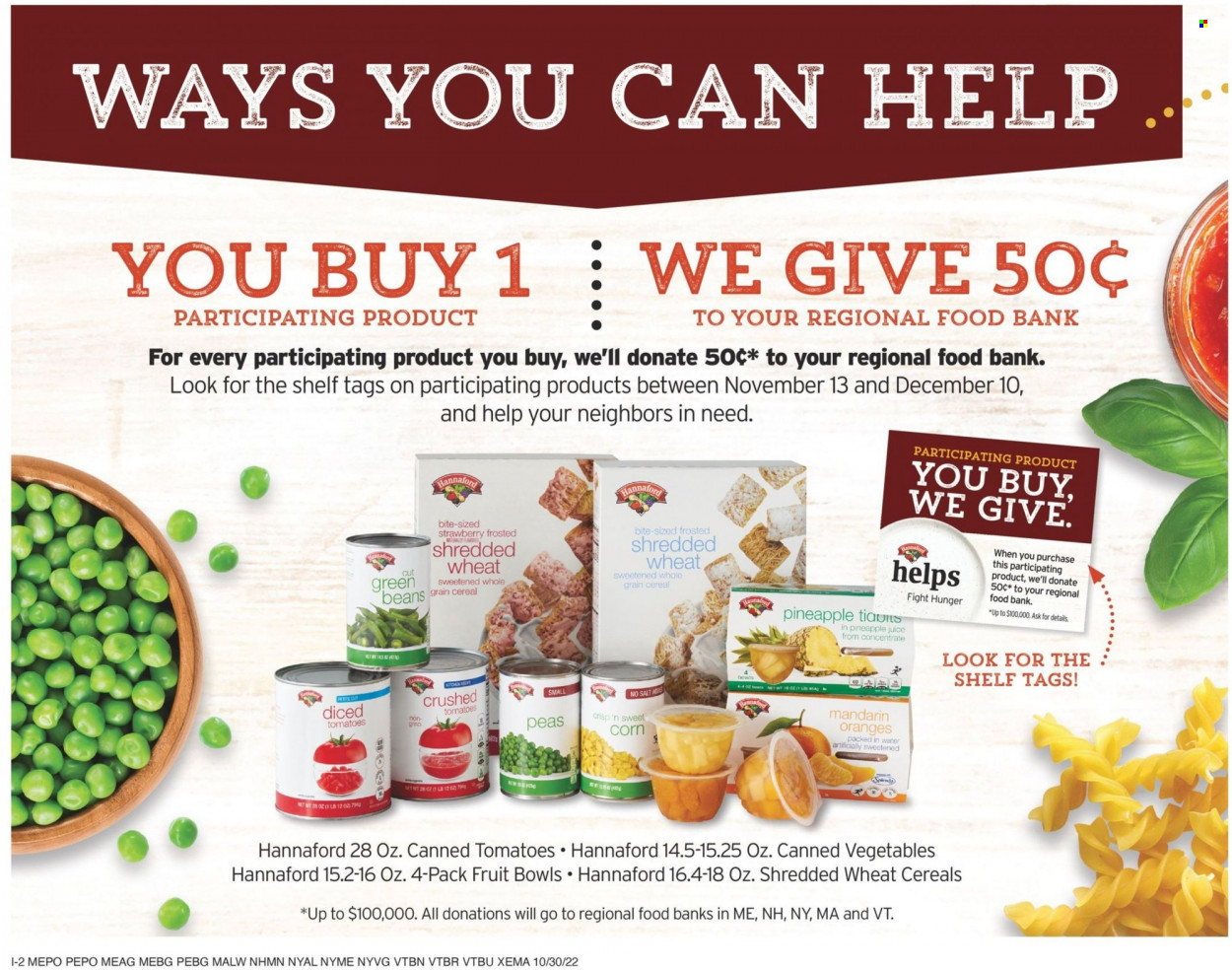 Hannaford ad - 10/30/2022 - 11/05/2022. Page 13