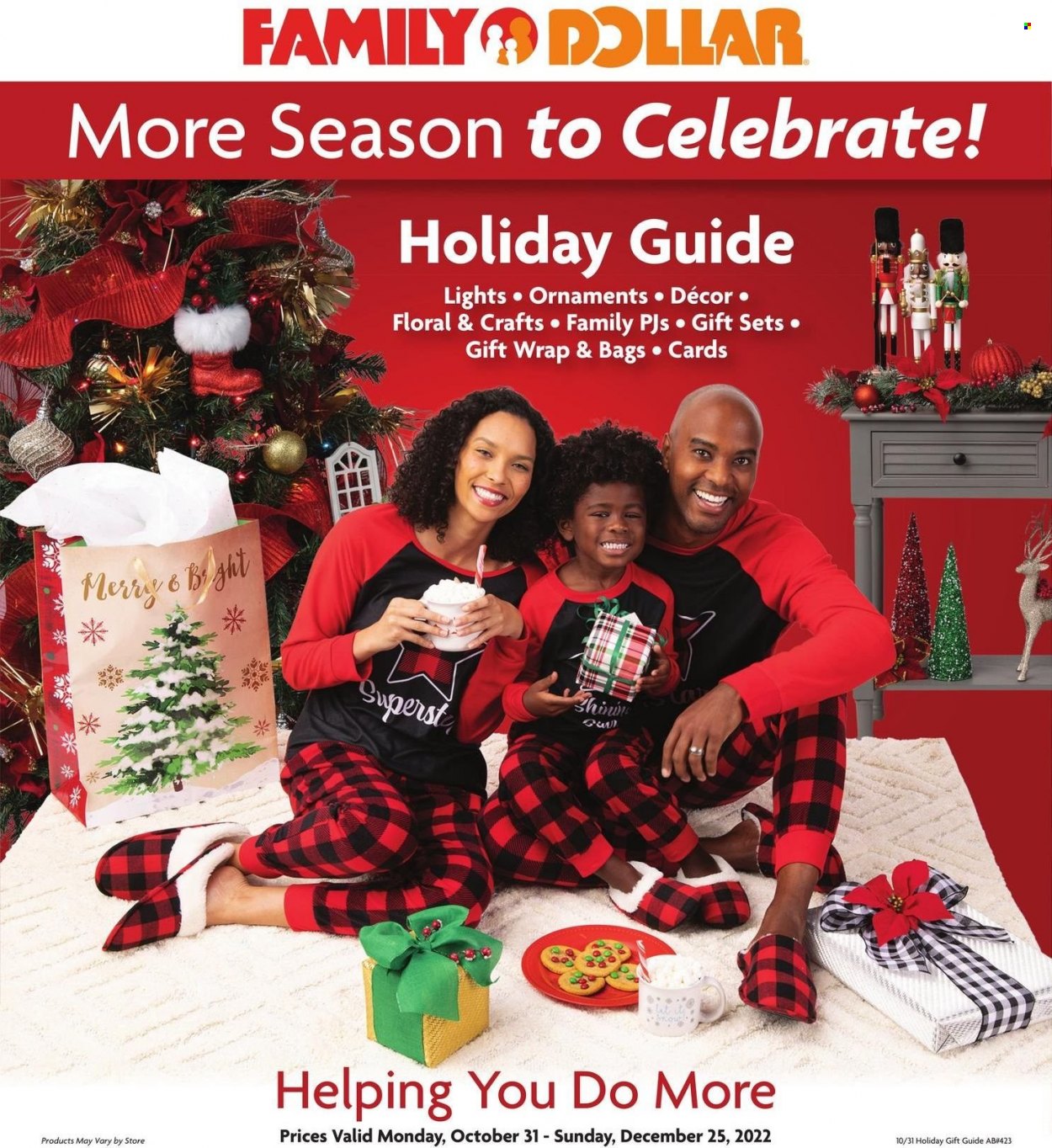 Family Dollar ad - 10/31/2022 - 12/25/2022. Page 1