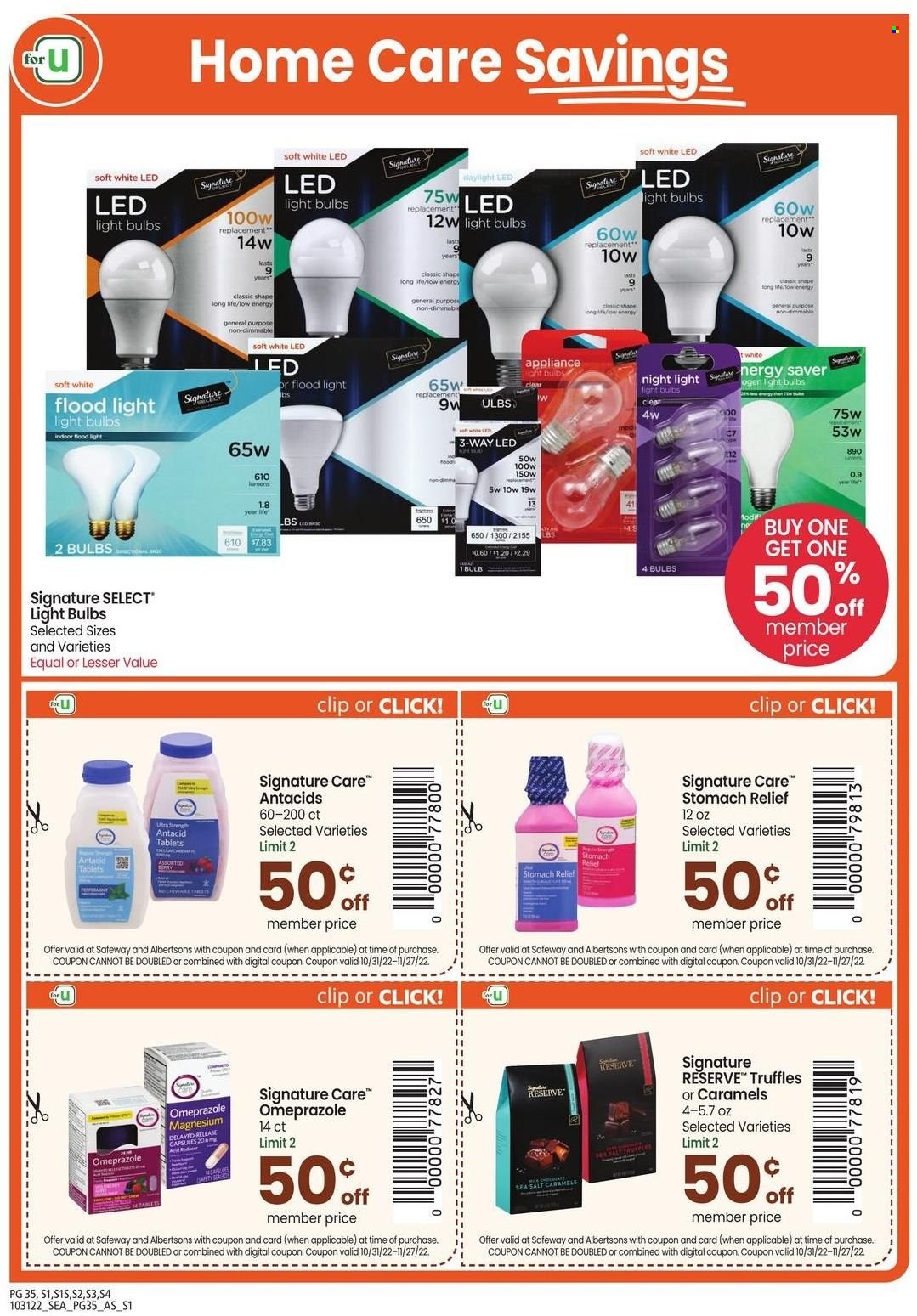 Safeway ad - 10/31/2022 - 11/27/2022. Page 35