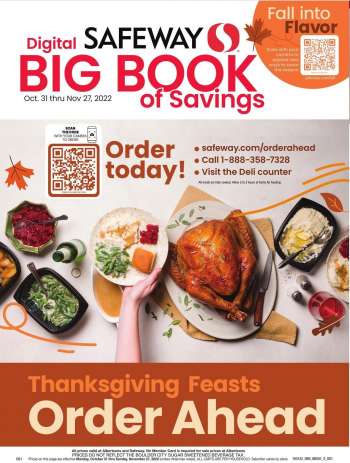 Safeway Flyer - 10/31/2022 - 11/27/2022.