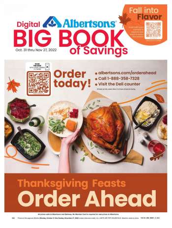 Albertsons Flyer - 10/31/2022 - 11/27/2022.