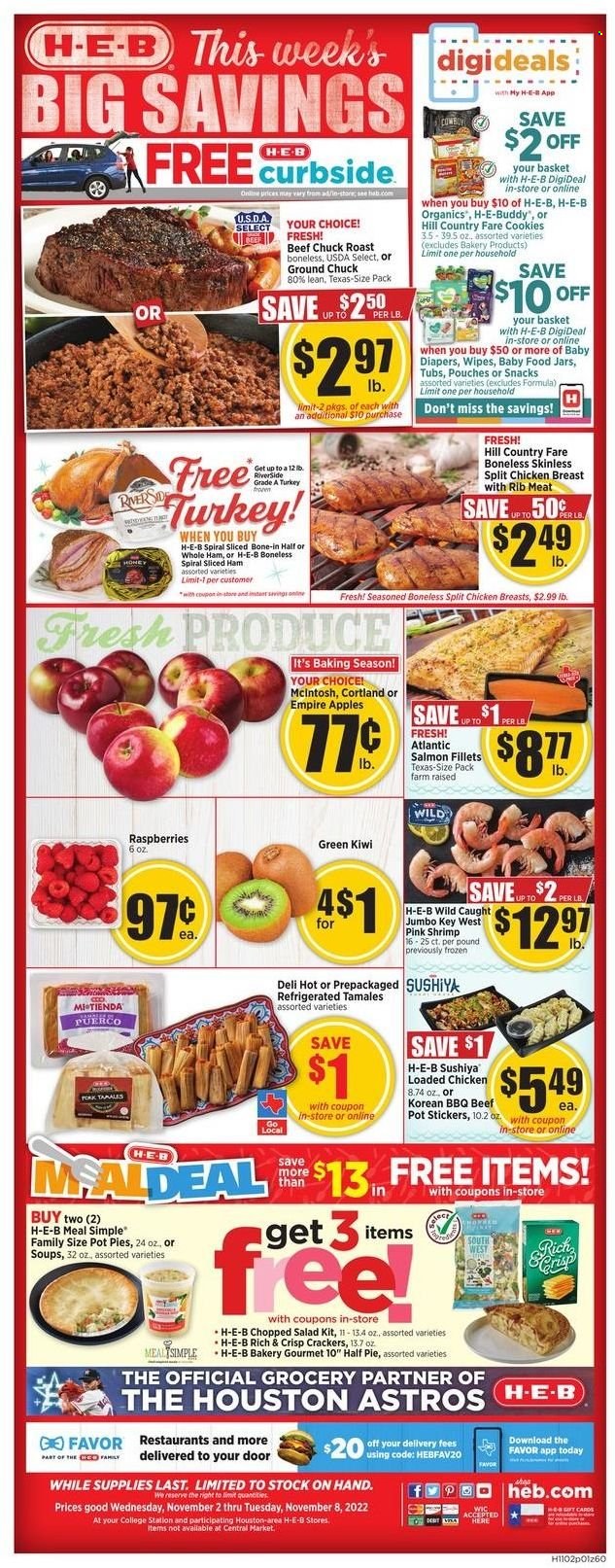 H-E-B ad - 11/02/2022 - 11/08/2022. Page 1