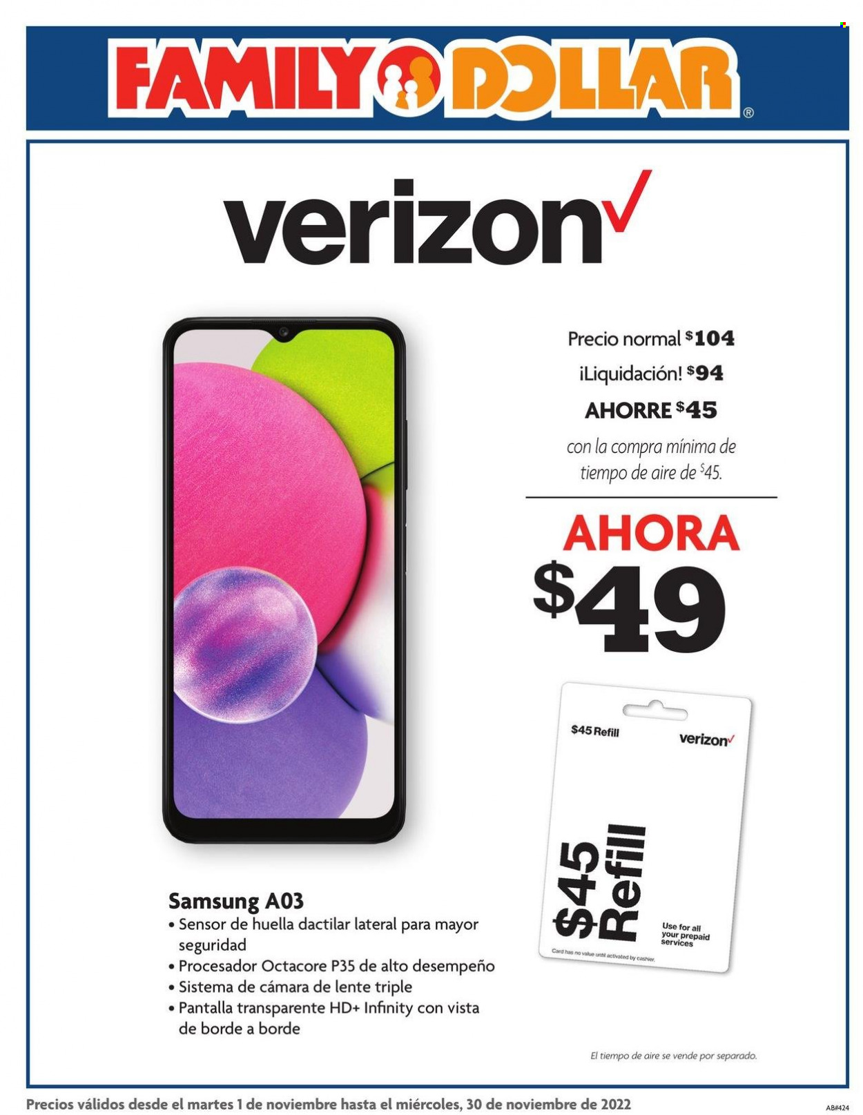 Family Dollar ad - 11/01/2022 - 11/30/2022. Page 1