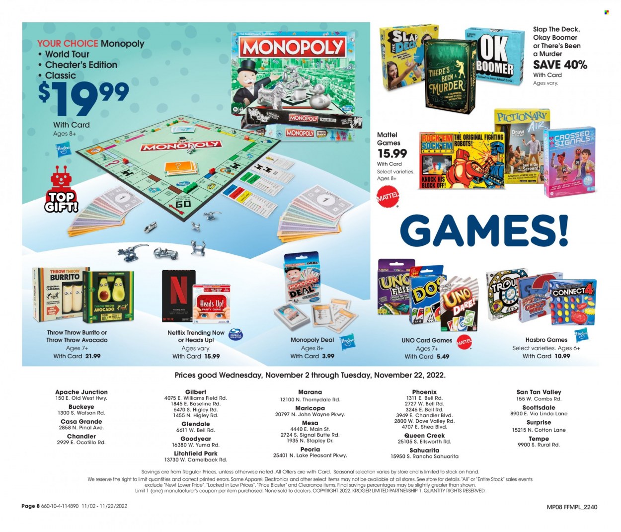 Fry’s ad - 11/02/2022 - 11/22/2022. Page 8