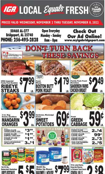 IGA Flyer - 11/02/2022 - 11/08/2022.