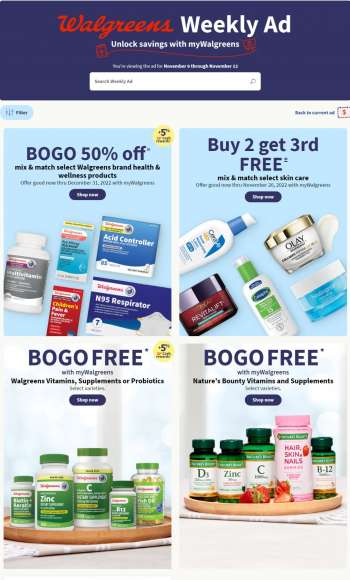 Walgreens Flyer - 11/06/2022 - 11/12/2022.