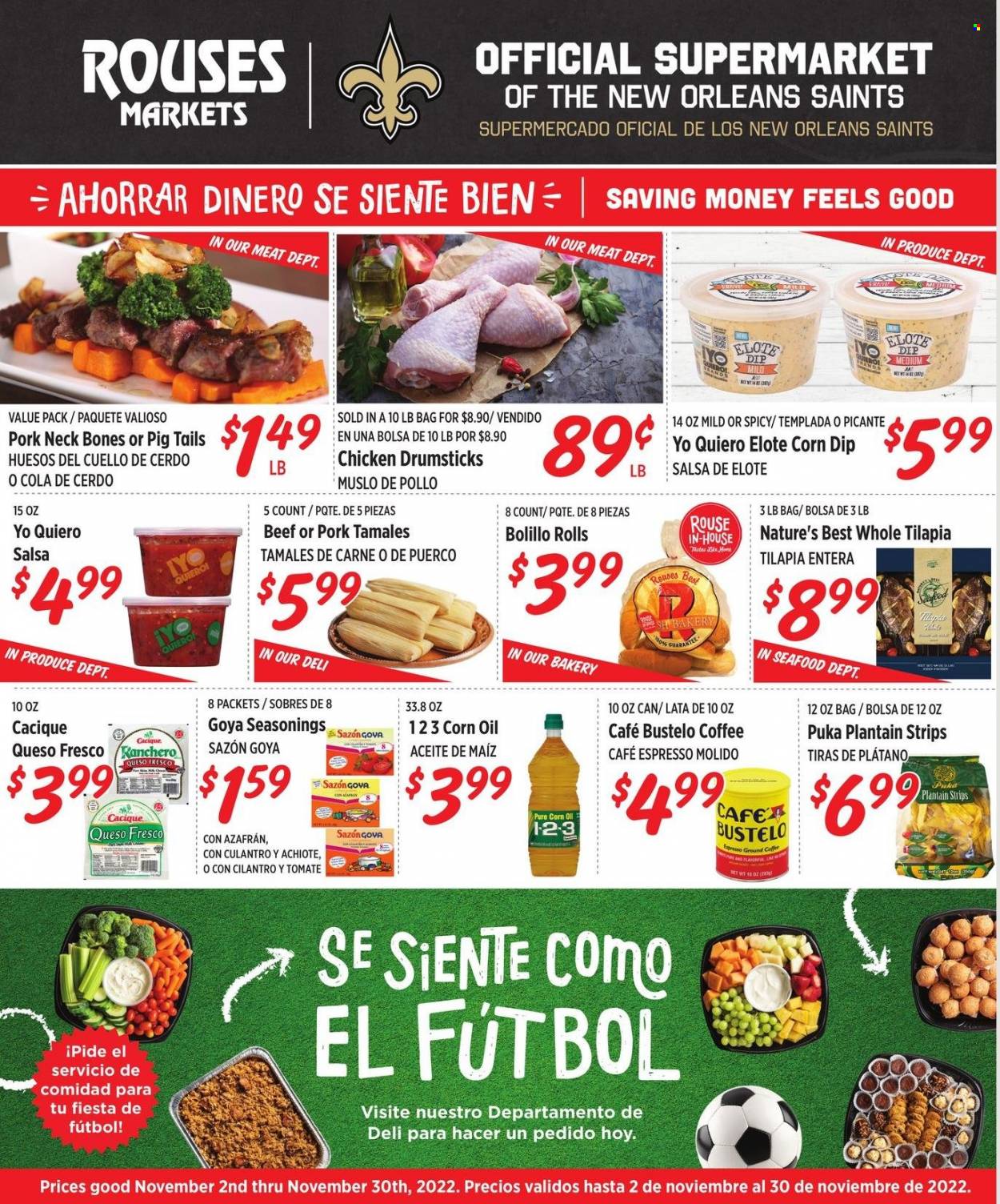 Rouses Markets ad - 11/02/2022 - 11/30/2022. Page 1