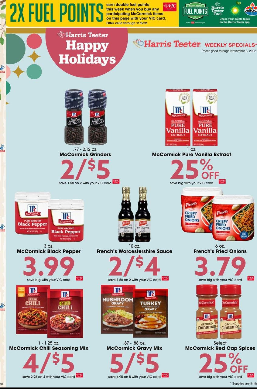 Harris Teeter ad - 11/02/2022 - 11/08/2022. Page 14