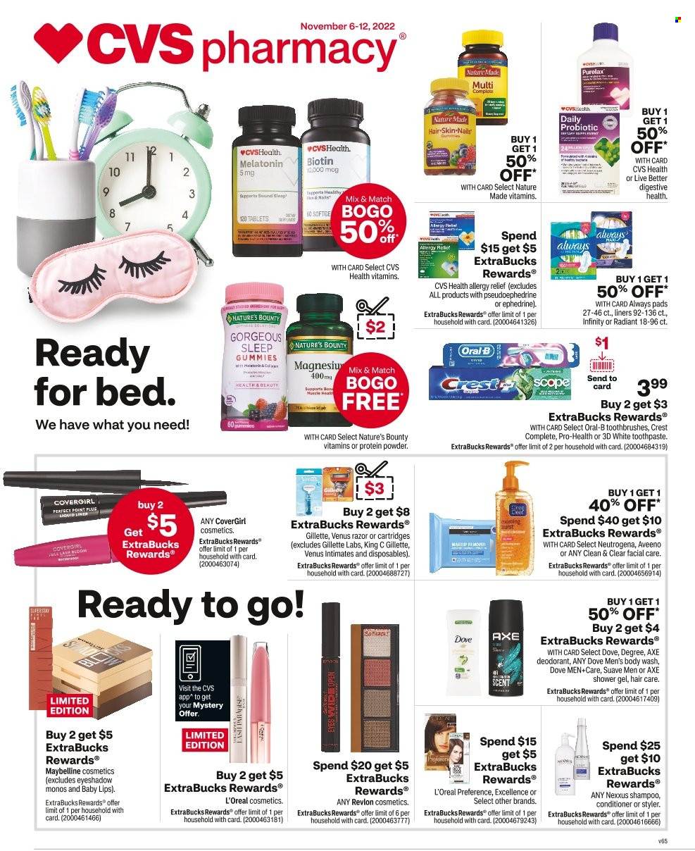 CVS Pharmacy ad - 11/06/2022 - 11/12/2022. Page 1