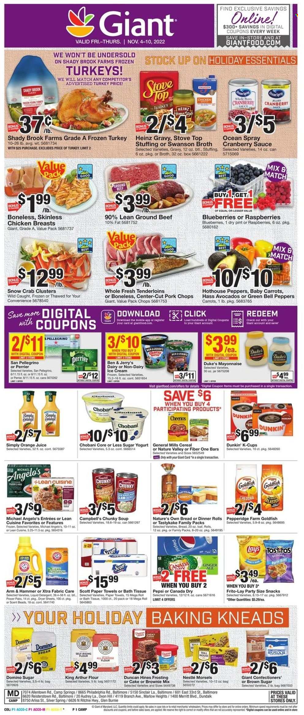 Giant Food ad - 11/04/2022 - 11/10/2022. Page 1