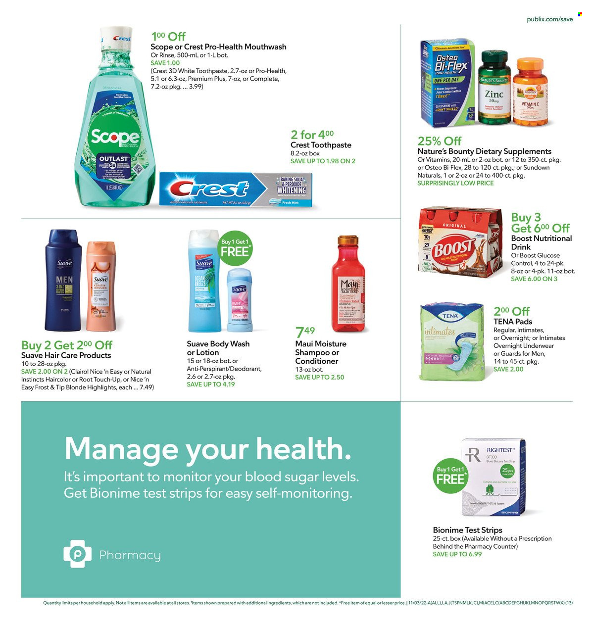 Publix ad - 11/03/2022 - 11/09/2022. Page 13