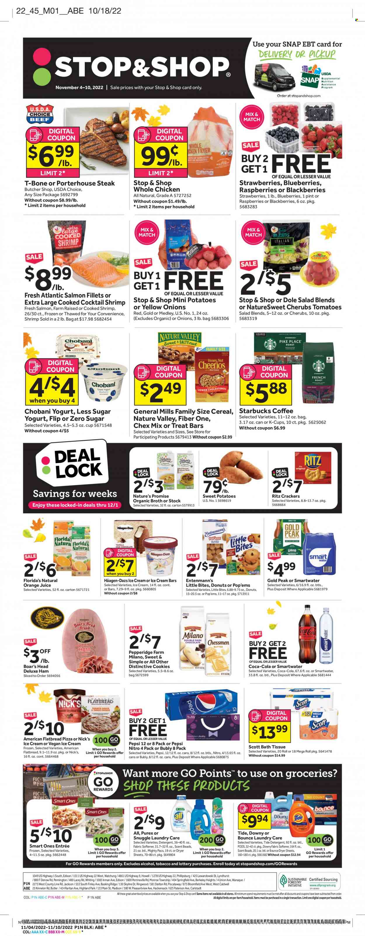 Stop & Shop ad - 11/04/2022 - 11/10/2022. Page 1