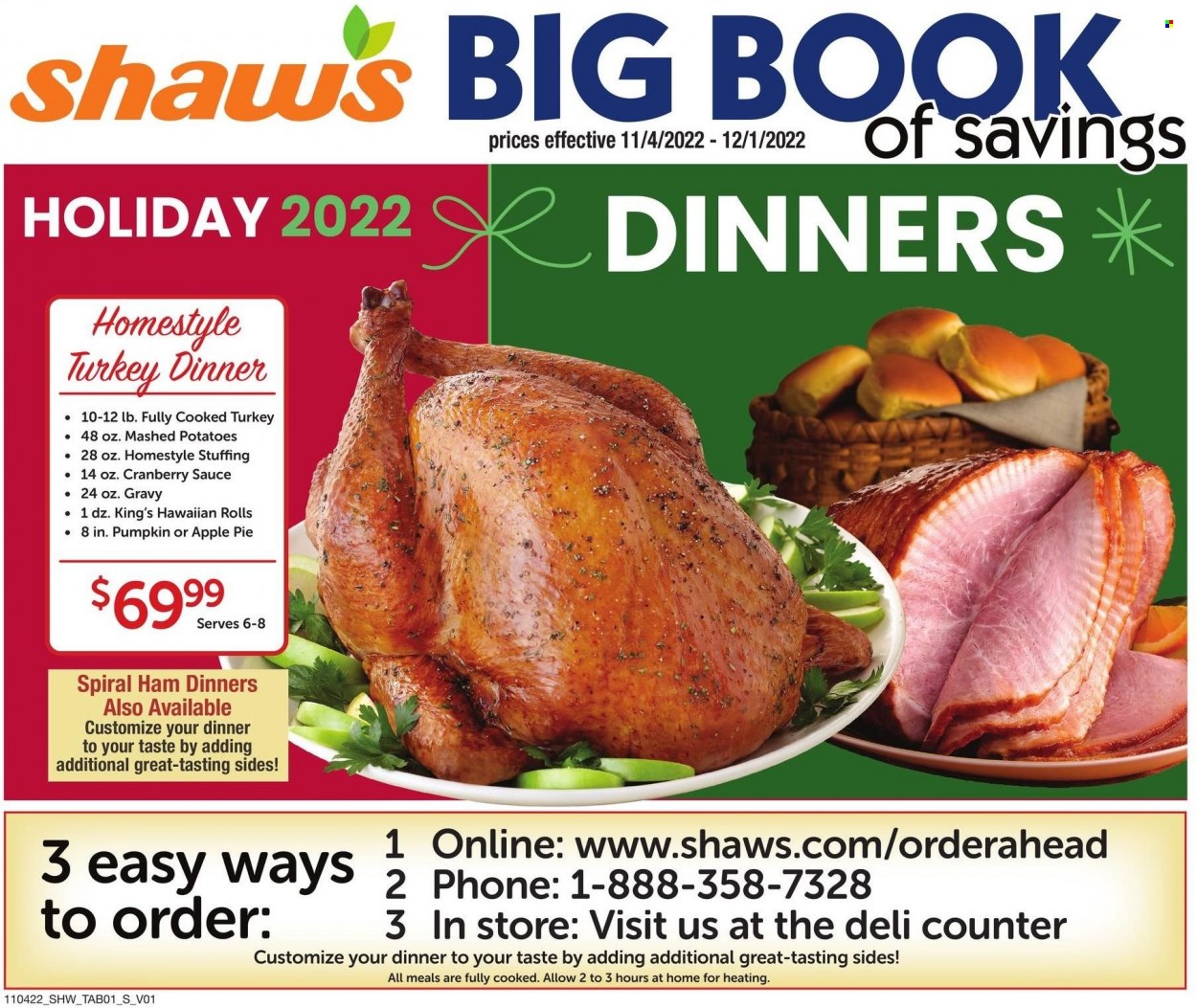 Shaw’s ad - 11/04/2022 - 12/01/2022. Page 1