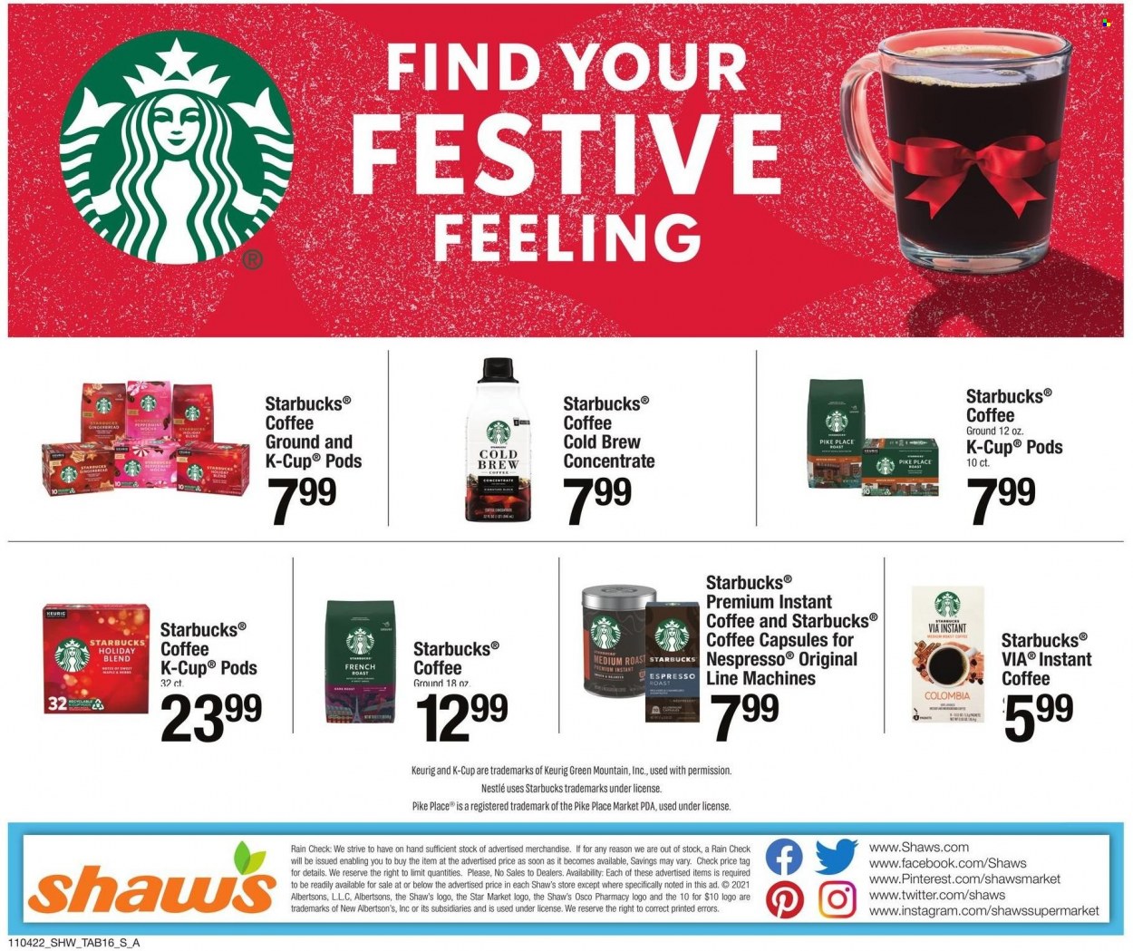 Shaw’s ad - 11/04/2022 - 12/01/2022. Page 15