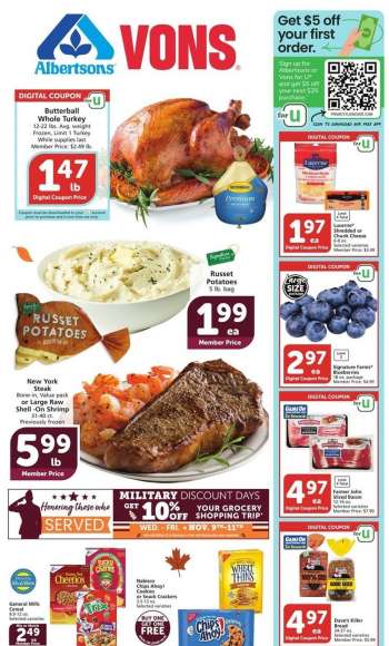 Albertsons Flyer - 11/09/2022 - 11/15/2022.