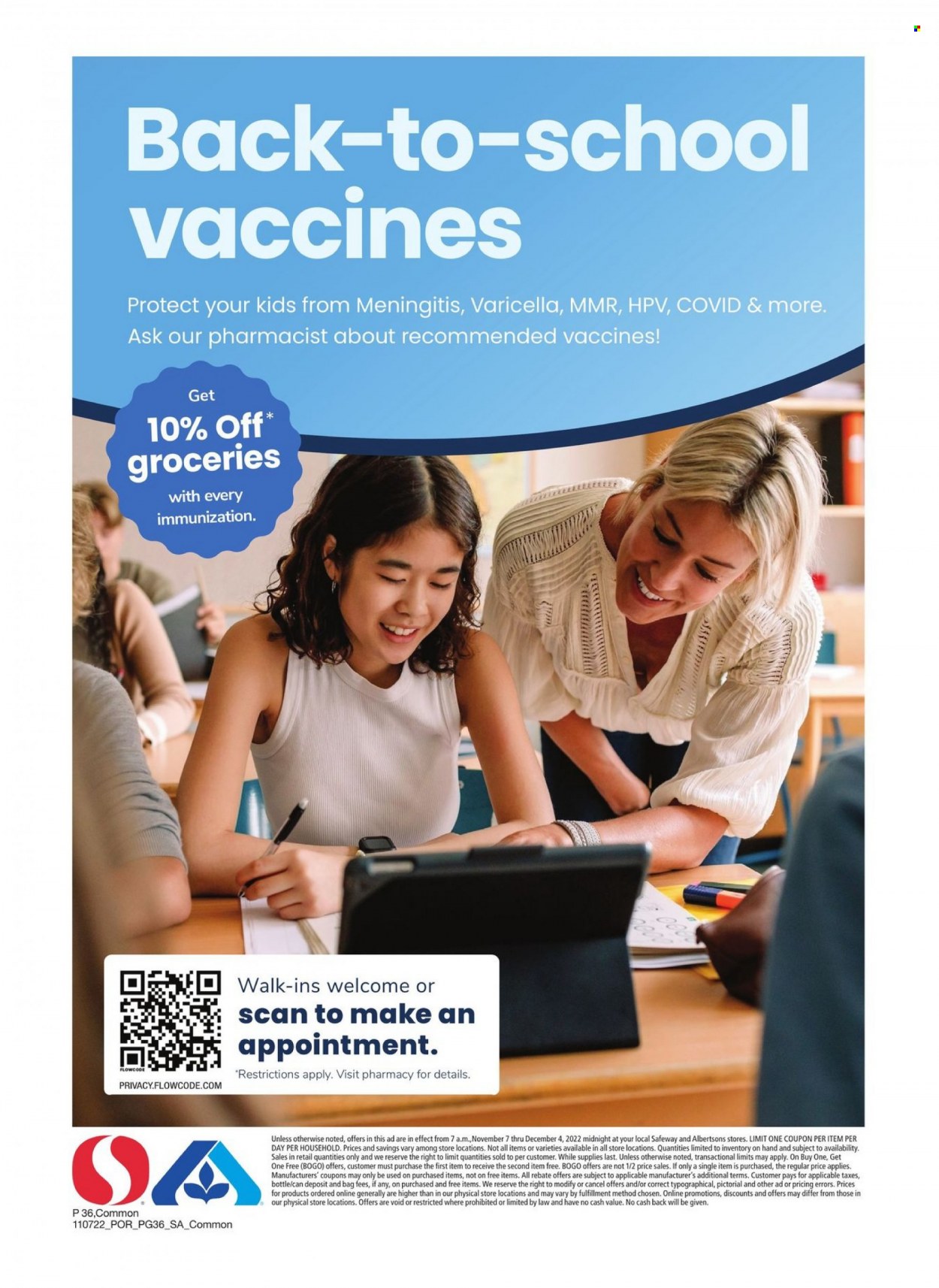 Albertsons ad - 11/07/2022 - 12/04/2022. Page 36