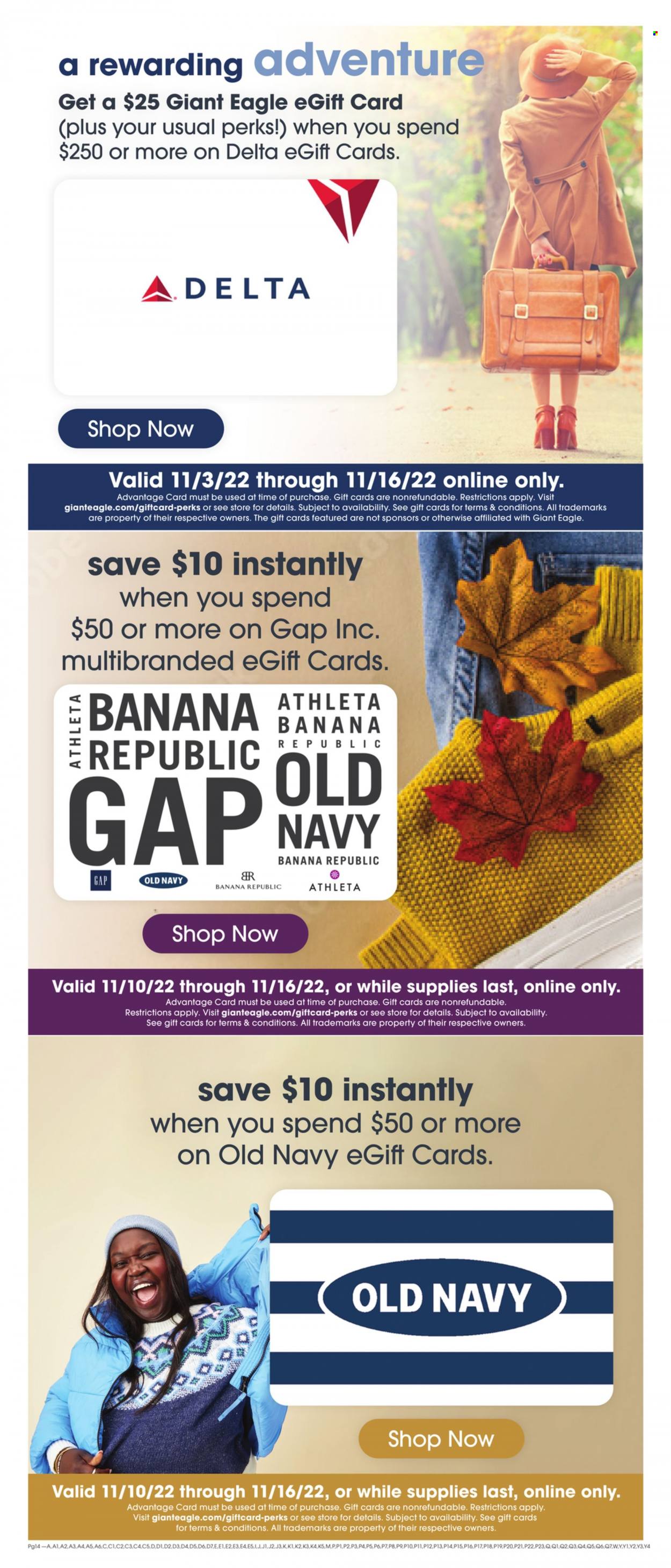 Giant Eagle ad - 11/10/2022 - 11/16/2022. Page 14