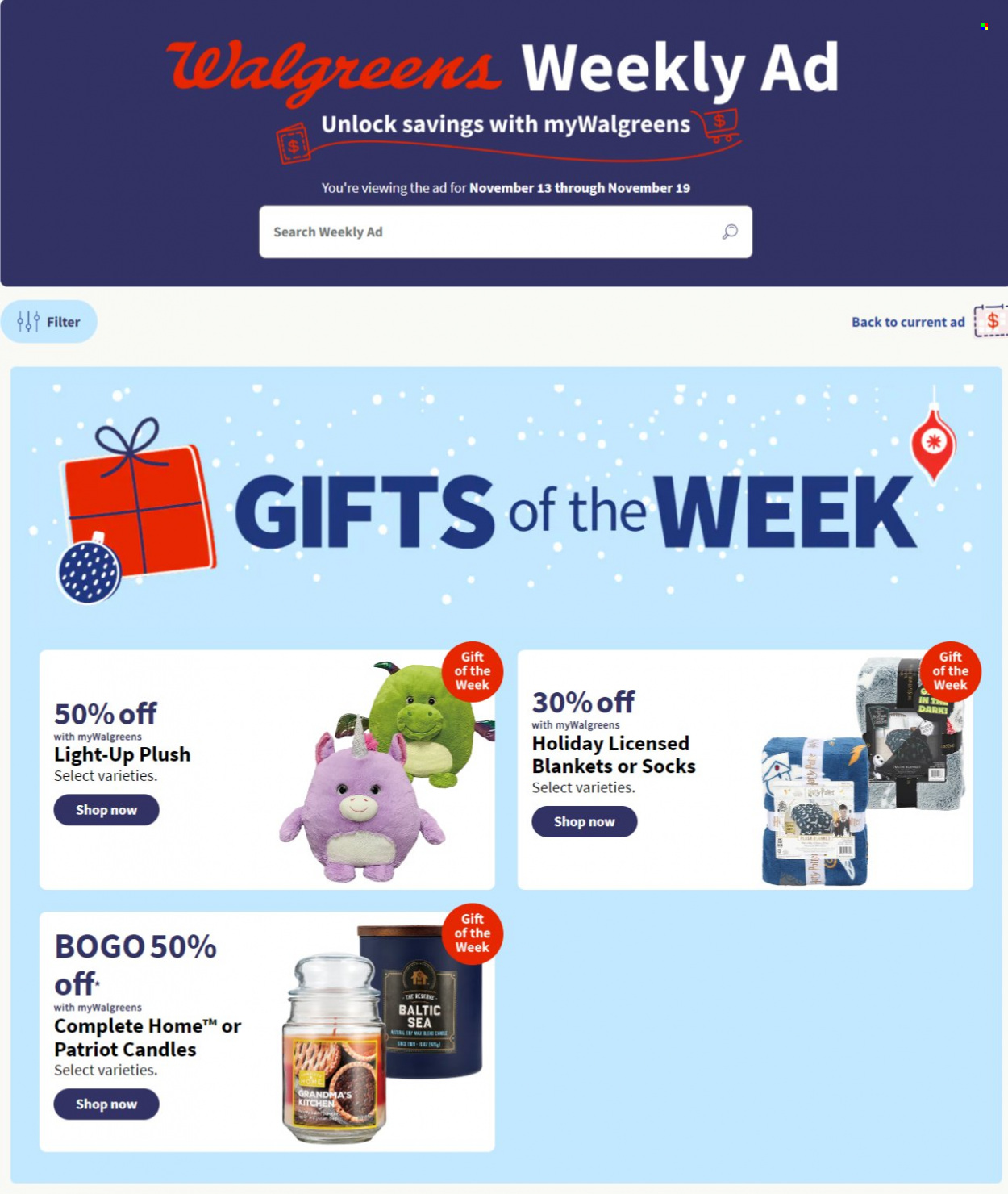 Walgreens ad - 11/13/2022 - 11/19/2022. Page 1
