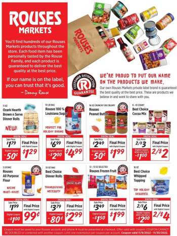 Rouses Markets Flyer - 11/09/2022 - 11/30/2022.