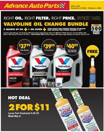 Advance Auto Parts Cary weekly ads