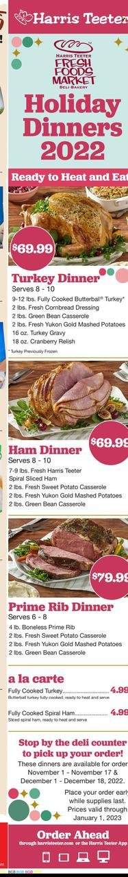 Harris Teeter ad - 11/09/2022 - 11/15/2022. Page 15