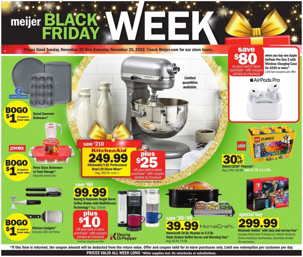 Meijer ad - 11/20/2022 - 11/26/2022. Page 1
