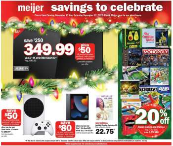 Meijer Flyer - 11/13/2022 - 11/19/2022.