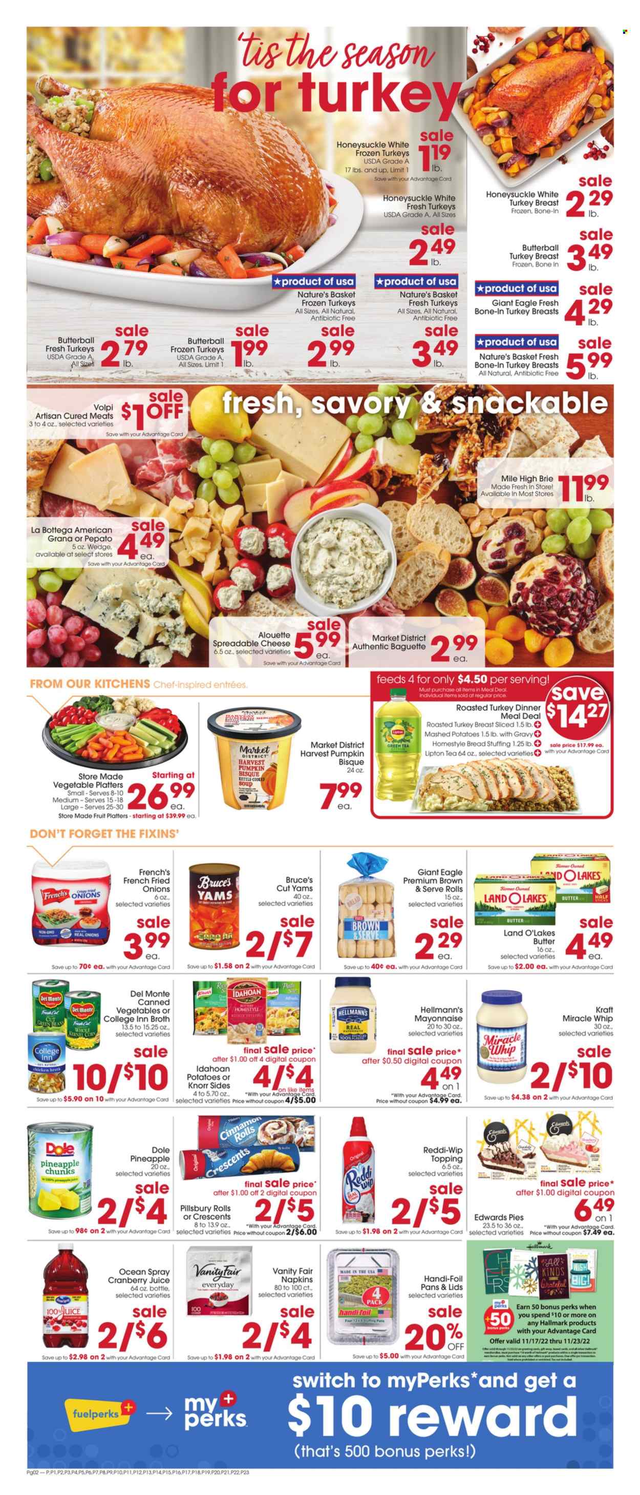 Giant Eagle ad - 11/17/2022 - 11/23/2022. Page 2