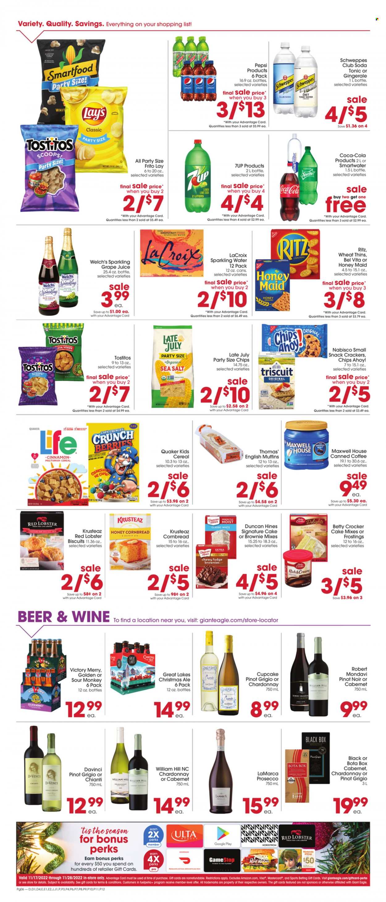 Giant Eagle ad - 11/17/2022 - 11/23/2022. Page 6