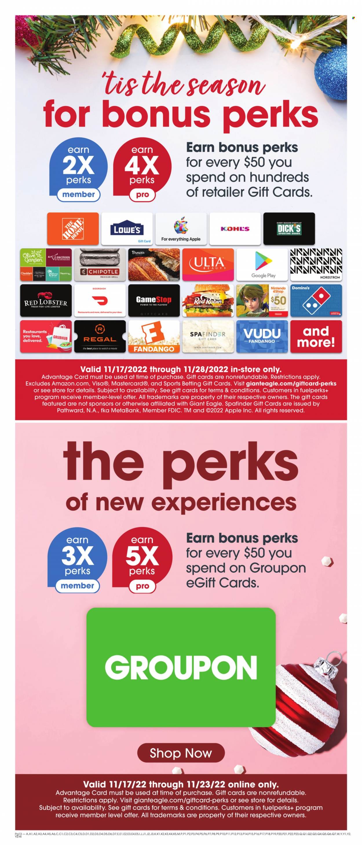 Giant Eagle ad - 11/17/2022 - 11/23/2022. Page 12