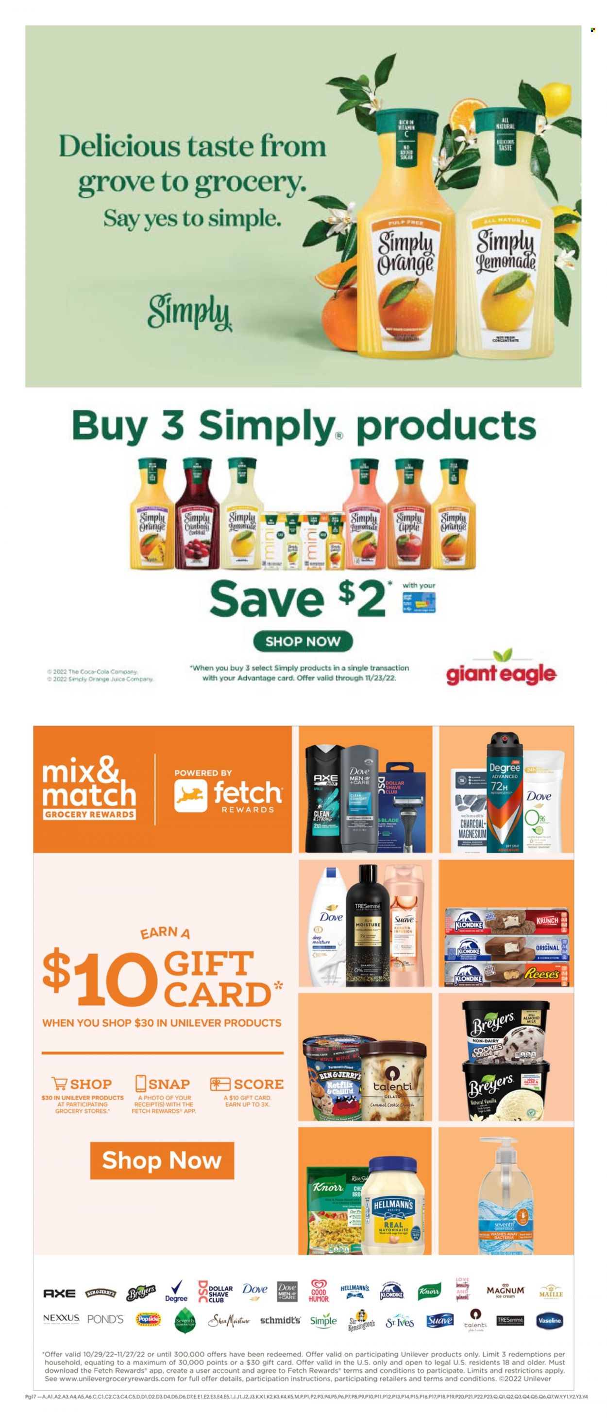 Giant Eagle ad - 11/17/2022 - 11/23/2022. Page 16