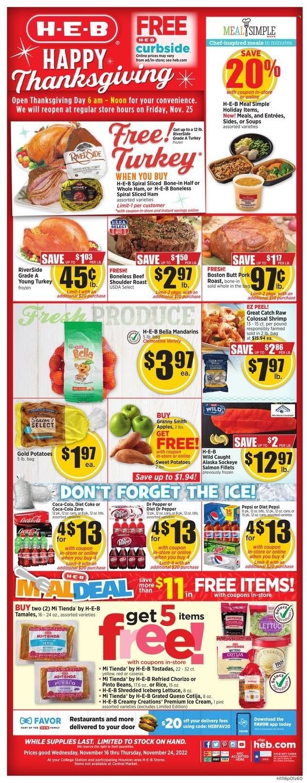 H-E-B ad - 11/16/2022 - 11/24/2022. Page 1