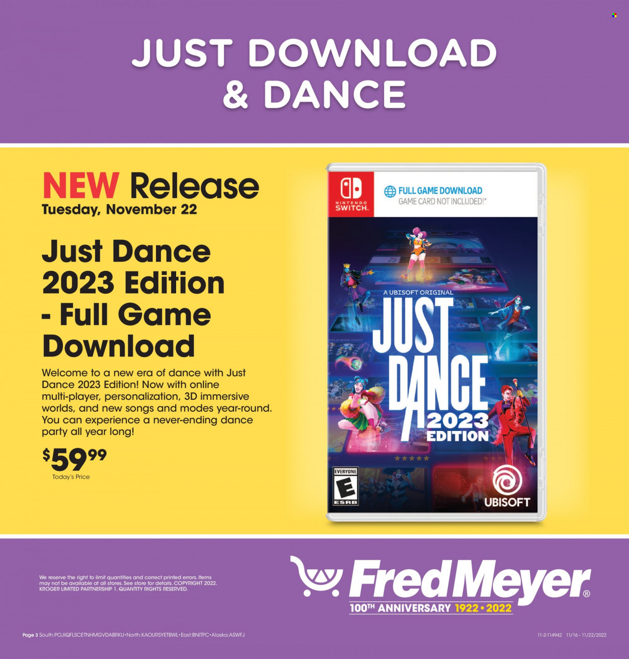 Fred Meyer ad - 11/16/2022 - 11/22/2022. Page 3