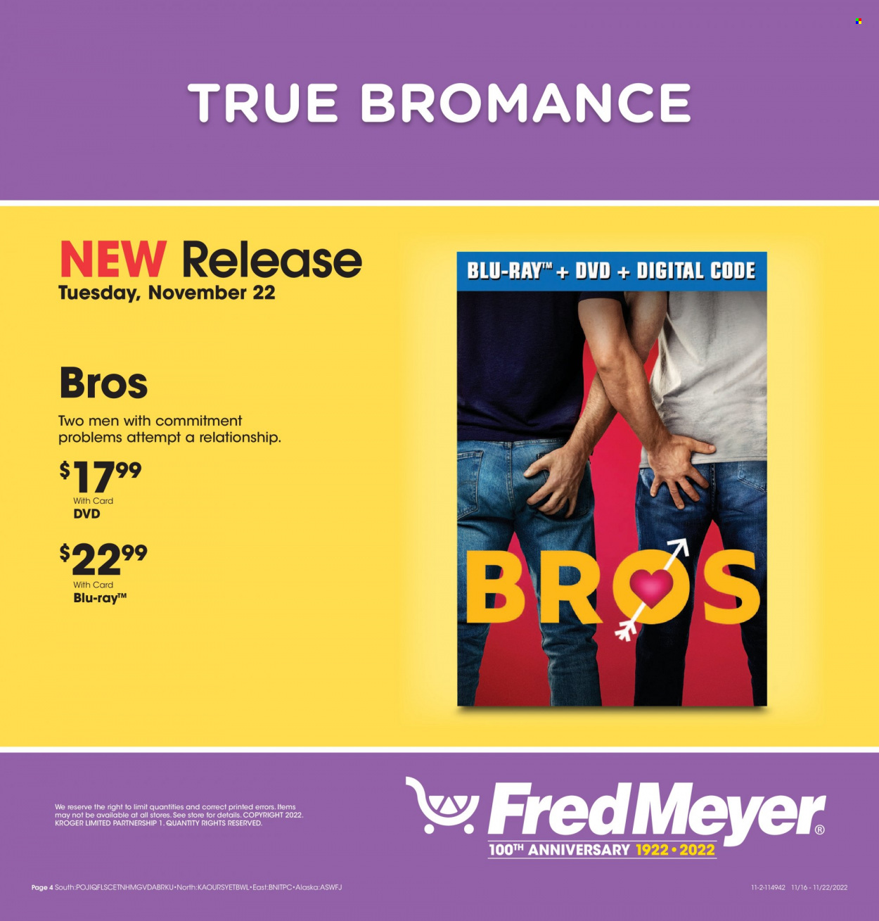 Fred Meyer ad - 11/16/2022 - 11/22/2022. Page 4