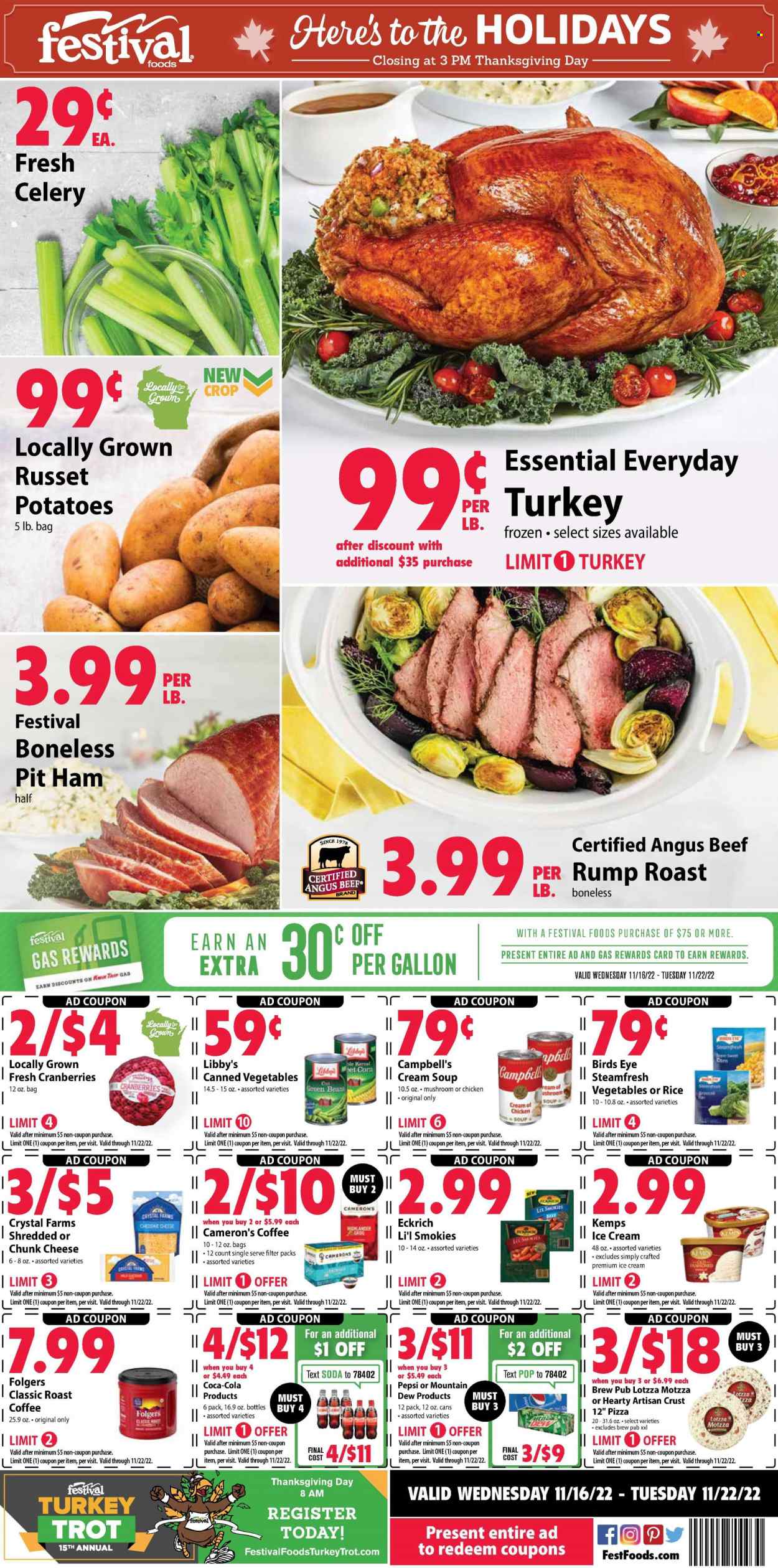 Festival Foods ad - 11/16/2022 - 11/22/2022. Page 1