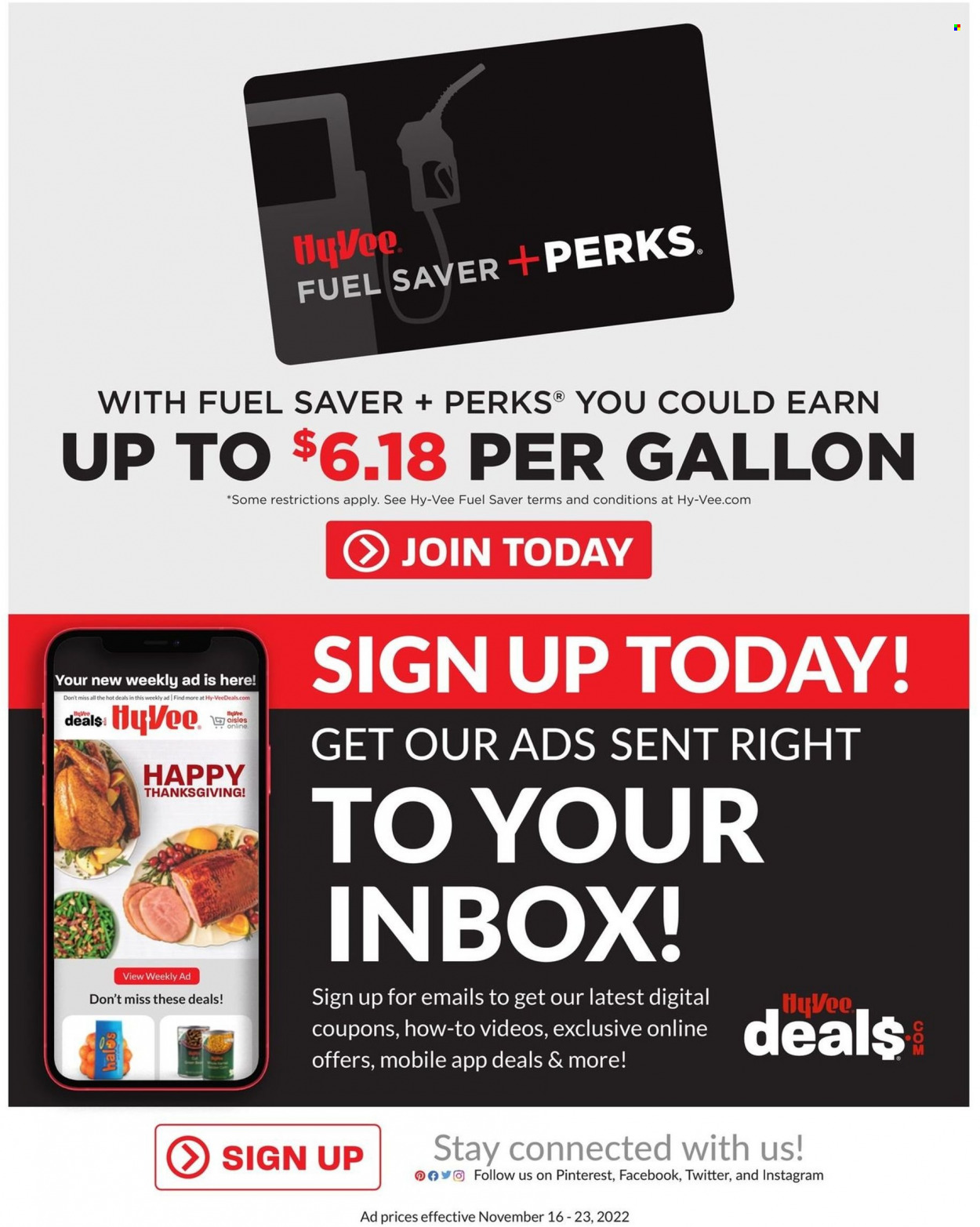 Hy-Vee ad - 11/16/2022 - 11/23/2022. Page 34