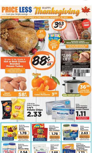 Price Less Foods Flyer - 11/16/2022 - 11/29/2022.