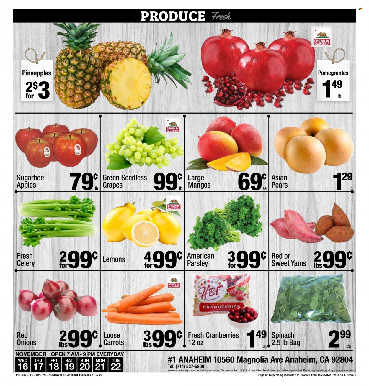 Super King Markets ad - 11/16/2022 - 11/22/2022. Page 8